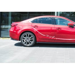 Накладки сплиттеры боковые на задний бампер на Mazda 6 GJ рестайл